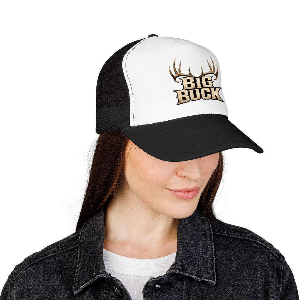 Big Buck Trucker Hat — Hunting Antler Foam Cap for Hunters & Outdoorsmen