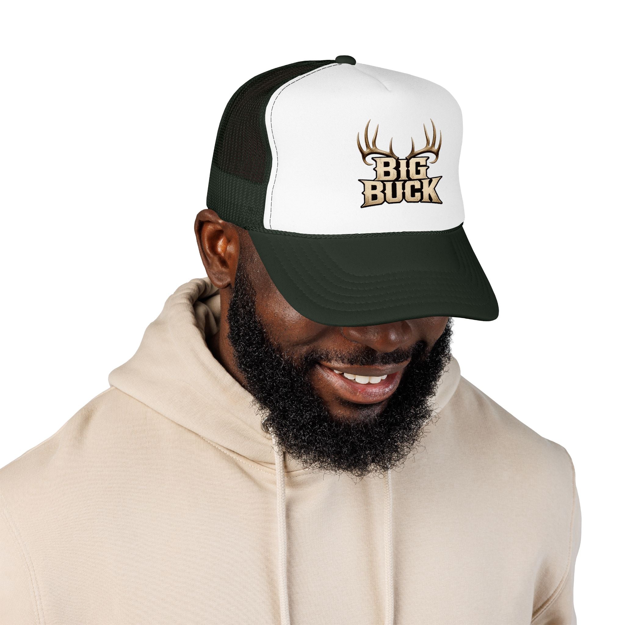 Big Buck Trucker Hat — Hunting Antler Foam Cap for Hunters & Outdoorsmen