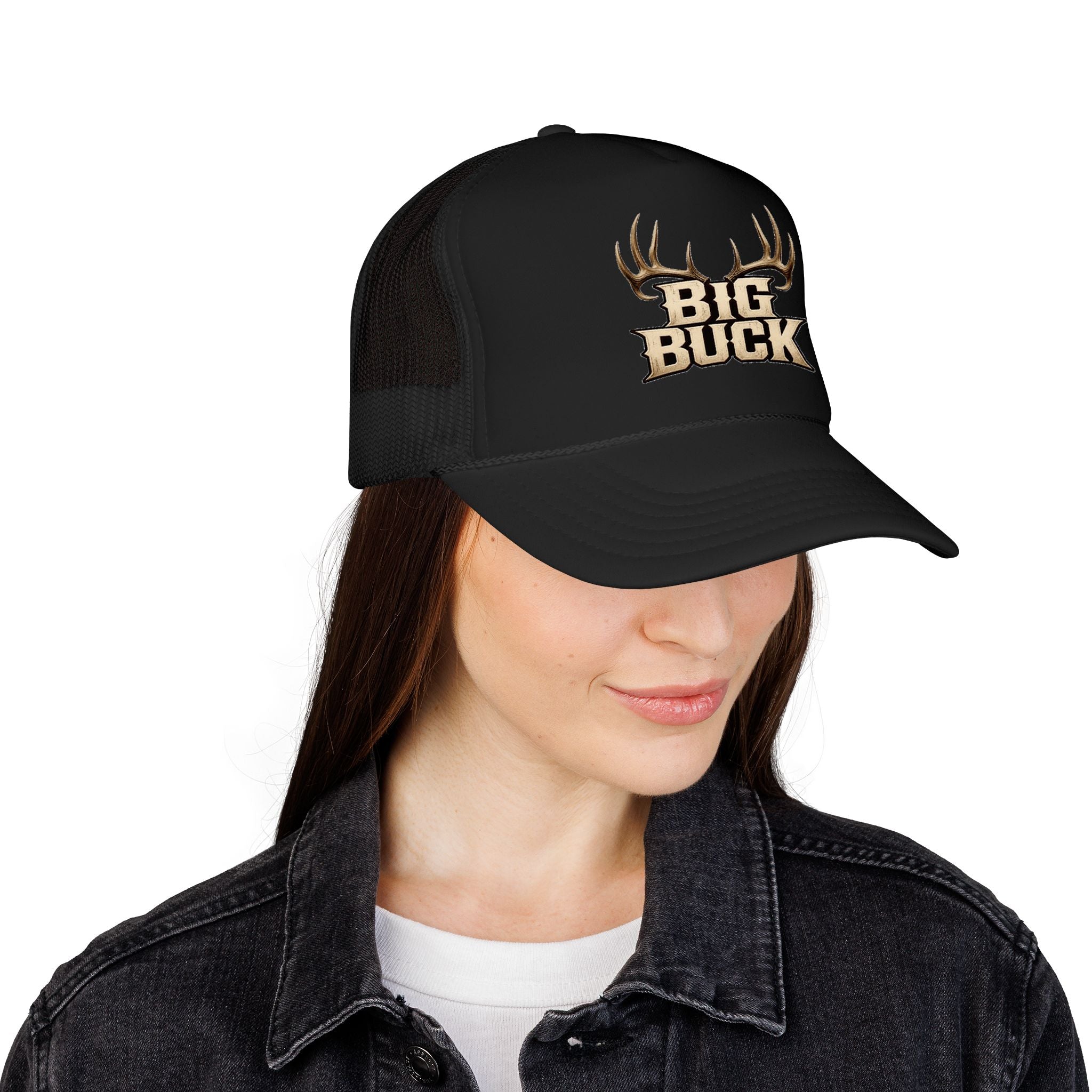 Big Buck Trucker Hat — Hunting Antler Foam Cap for Hunters & Outdoorsmen